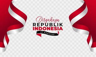 gelukkig indonesië onafhankelijkheidsdag achtergrondbannerontwerp. vector