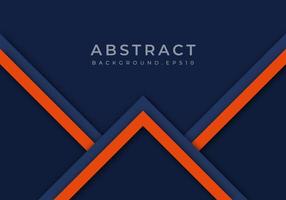 abstract oranje pijl blauw schaduw lijn met lege ruimte ontwerp modern futuristisch achtergrond geometrische overlap laag papier knippen stijl vector