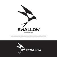 zwaluw logo pictogram ontwerp vector