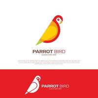 papegaai liefde vogel logo ontwerp vector