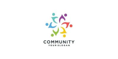 community logo-collectie met creatief concept premium vectordeel 3. vector