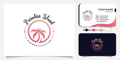 palm logo-ontwerp met creatieve, moderne concept premium vector