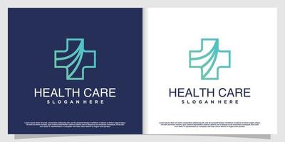 medisch logo met creatief element premium vectordeel 6. vector