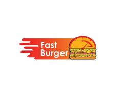 fastfood-logo. hamburger-logo. fastfood premium logo sjabloon. hamburger vector