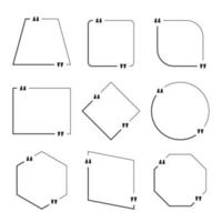 citaat vak frame op witte achtergrond vector