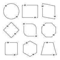 citaat vak frame op witte achtergrond vector