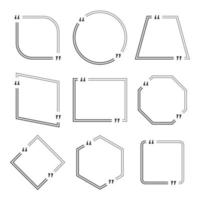 citaat vak frame op witte achtergrond vector