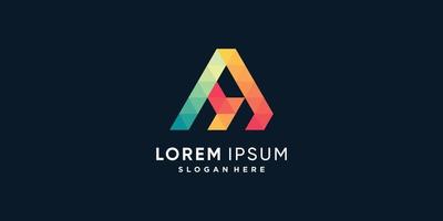 creatieve letterlogo-collectie met initiaal een premium vectordeel vector