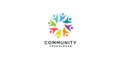 community logo-collectie met creatief concept premium vectordeel 4. vector