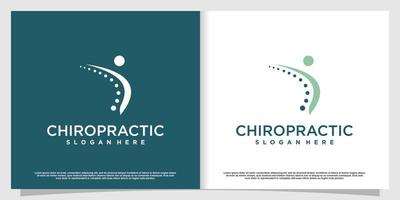 chiropractie logo met moderne stijl premium vector deel 4.