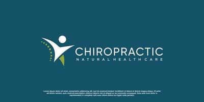 chiropractie logo-ontwerp voor massage, therapie, gezondheid en service premium vector deel 3.