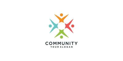 community logo-collectie met creatief concept premium vectordeel 1. vector