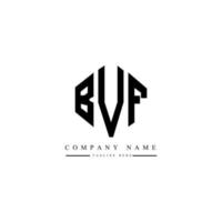 bvf letter logo-ontwerp met veelhoekvorm. bvf veelhoek en kubusvorm logo-ontwerp. bvf zeshoek vector logo sjabloon witte en zwarte kleuren. bvf monogram, bedrijfs- en onroerend goed logo.