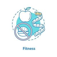 gezonde voeding concept icoon. fitness idee dunne lijn illustratie. biologisch voedsel. gewicht verliezen. vector geïsoleerde overzichtstekening