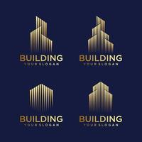 gebouw logo ontwerp. bouw logo ontwerp. vector