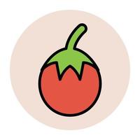 trendy tomatenconcepten vector