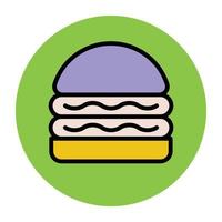 trendy burgerconcepten vector