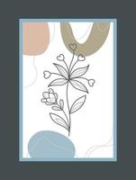 modern boho abstract trendy ontwerp als achtergrond. vector