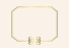 gouden dubbel frame vintage stijl ontwerp vector