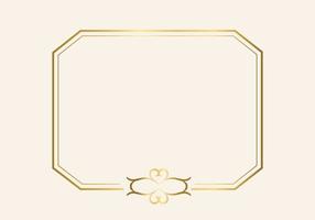 gouden dubbel frame vintage stijl ontwerp vector