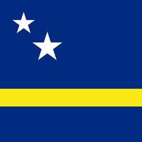 curacao vlag, officiële kleuren. vectorillustratie. vector