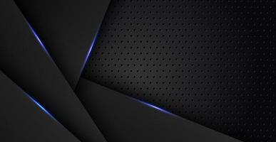 abstracte lichtblauw zwarte ruimte frame lay-out ontwerp tech driehoek concept grijze textuur achtergrond. eps10 vector