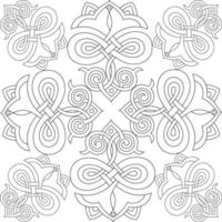 damast vintage barokke scroll ornament swirl. Victoriaanse monogram heraldische schild swirl.retro bloemen blad patroon grens gebladerte antieke acanthus kalligrafie gegraveerde tatoeage. tegel decor element vector