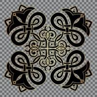damast vintage barokke scroll ornament swirl. Victoriaanse monogram heraldische schild swirl.retro bloemen blad patroon grens gebladerte antieke acanthus kalligrafie gegraveerde tatoeage. tegel decor element vector