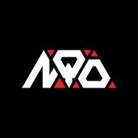 nqo driehoek brief logo ontwerp met driehoekige vorm. nqo driehoek logo ontwerp monogram. nqo driehoek vector logo sjabloon met rode kleur. nqo driehoekig logo eenvoudig, elegant en luxueus logo. nqo