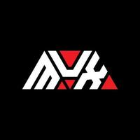 mux driehoek brief logo ontwerp met driehoekige vorm. mux driehoek logo ontwerp monogram. mux driehoek vector logo sjabloon met rode kleur. mux driehoekig logo eenvoudig, elegant en luxueus logo. mux