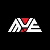 mue driehoek brief logo ontwerp met driehoekige vorm. mue driehoek logo ontwerp monogram. mue driehoek vector logo sjabloon met rode kleur. mue driehoekig logo eenvoudig, elegant en luxueus logo. mue