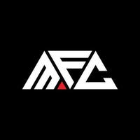 mfc driehoek brief logo ontwerp met driehoekige vorm. mfc driehoek logo ontwerp monogram. mfc driehoek vector logo sjabloon met rode kleur. mfc driehoekig logo eenvoudig, elegant en luxueus logo. mfc