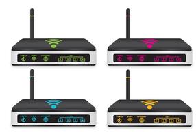Wi-fi routers vector