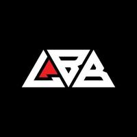 lbb driehoek brief logo ontwerp met driehoekige vorm. lbb driehoek logo ontwerp monogram. lbb driehoek vector logo sjabloon met rode kleur. lbb driehoekig logo eenvoudig, elegant en luxueus logo. lbb