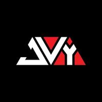 jvy driehoek brief logo ontwerp met driehoekige vorm. jvy driehoek logo ontwerp monogram. jvy driehoek vector logo sjabloon met rode kleur. jvy driehoekig logo eenvoudig, elegant en luxueus logo. jvy