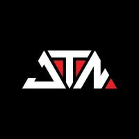 jtn driehoek brief logo ontwerp met driehoekige vorm. jtn driehoek logo ontwerp monogram. jtn driehoek vector logo sjabloon met rode kleur. jtn driehoekig logo eenvoudig, elegant en luxueus logo. jtn