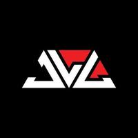 jll driehoek brief logo ontwerp met driehoekige vorm. jll driehoek logo ontwerp monogram. jll driehoek vector logo sjabloon met rode kleur. jll driehoekig logo eenvoudig, elegant en luxueus logo. jll