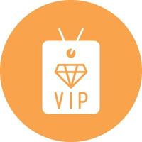 vip privilege glyph cirkel veelkleurig vector