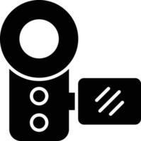 camcorder glyph-pictogram vector