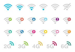 Wi-Fi Icon Vectoren