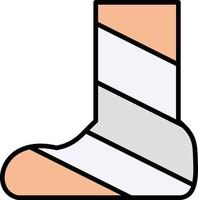 gips lijn gevuld vector