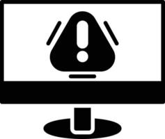 waarschuwing glyph-pictogram vector