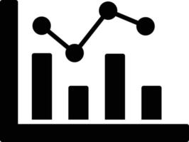 histogram glyph-pictogram vector