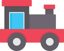 speelgoed trein platte pictogram vector