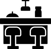 bar teller glyph icoon vector