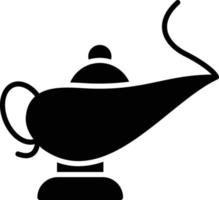 genie lamp glyph icoon vector