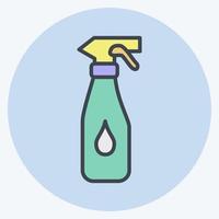 icoon spray. geschikt voor kinderen symbool. kleur partner stijl. eenvoudig ontwerp bewerkbaar. ontwerp sjabloon vector. eenvoudige illustratie vector