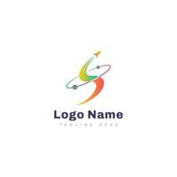 raket logo, galaxy logo, ruimte logo ontwerp vector concept