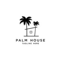 palm logo's vector logo plm huis ontwerp, logo ontwerpsjabloon, hotel logo