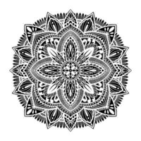 grafische ronde traditionele mandala abstract geïsoleerd in witte background.boho Indiase shape.ethnic oosterse stijl. vector